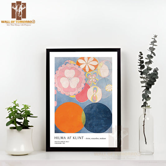 The Ten Largest No2 by Hilma Af Klint High Quality Glass Frame Wall Décor