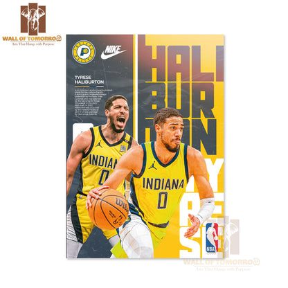Famous Basketball Team Player in Yellow Sports High Quality Unframed Poster Print & Waterproof Poster Print Wall Décor