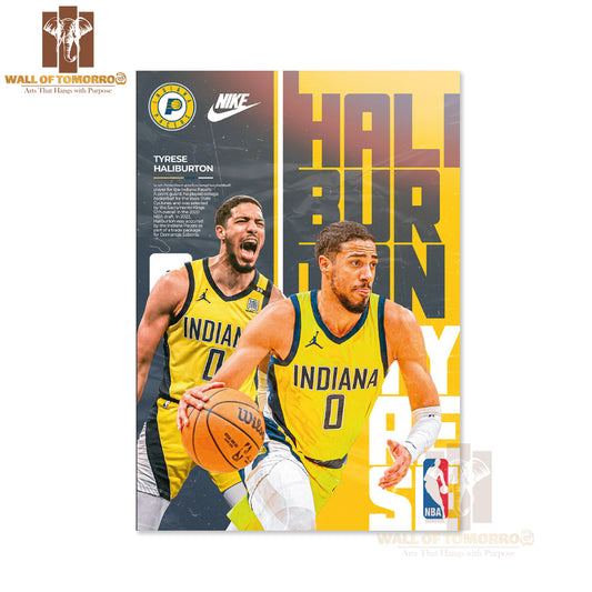 Famous Basketball Team Player in Yellow Sports High Quality Unframed Poster Print & Waterproof Poster Print Wall Décor