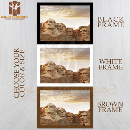 Mount Rushmore Art High Quality Unframed Poster Print & Waterproof Poster Print Wall Décor