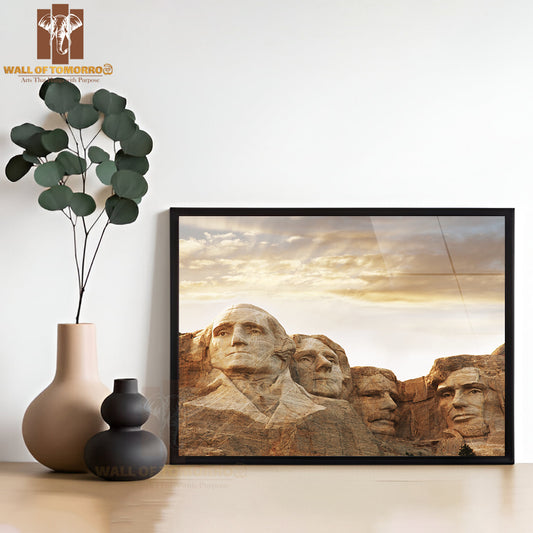 Mount Rushmore Art High Quality Unframed Poster Print & Waterproof Poster Print Wall Décor