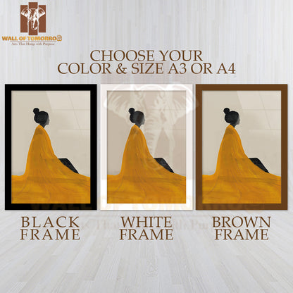 Edo Femme High Quality Glass Frame Wall Décor