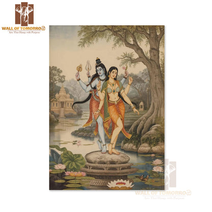 Shiva Parvati Religious High Quality Unframed Poster Print & Waterproof Poster Print Wall Décor in Sri Lanka