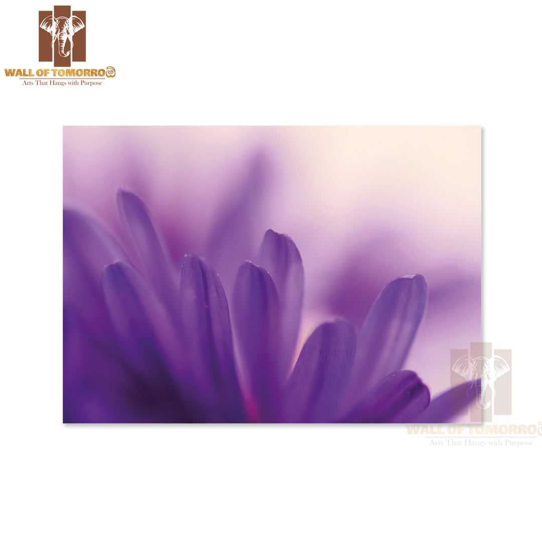 Abstract of Blue Petals of Aster High Quality Unframed Poster Print & Waterproof Poster Print Wall Décor