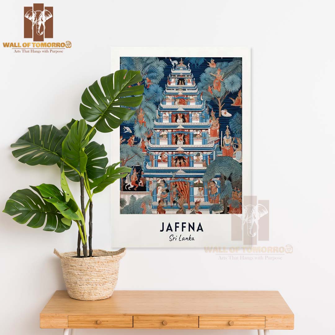 Nallur Kandaswamy Temple Travel, Jaffna, Sri Lanka High Quality Unframed Poster Print & Laminated Poster Print Wall Décor