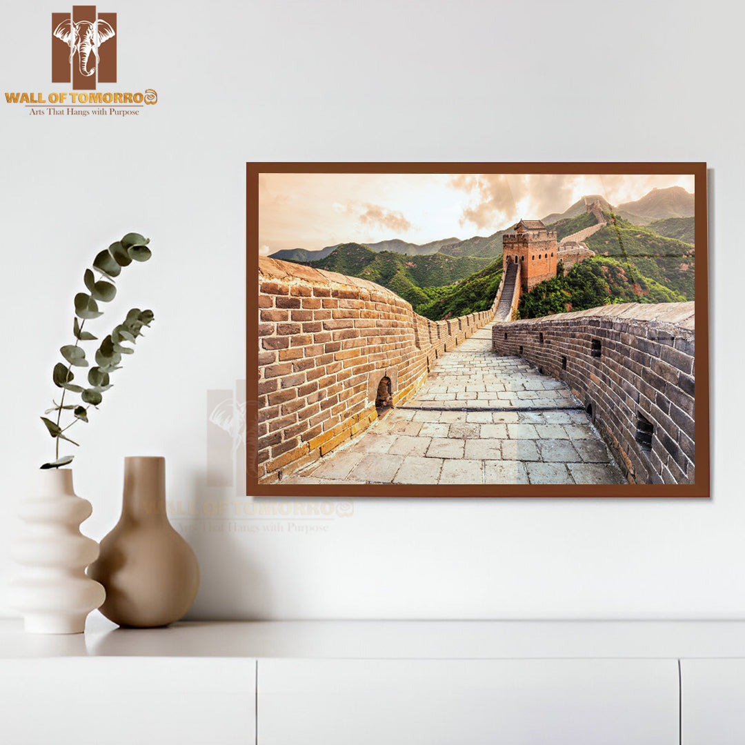 China Famous Landmark Great Wall and Mountains High Quality Unframed Poster Print & Waterproof Poster Print Wall Décor