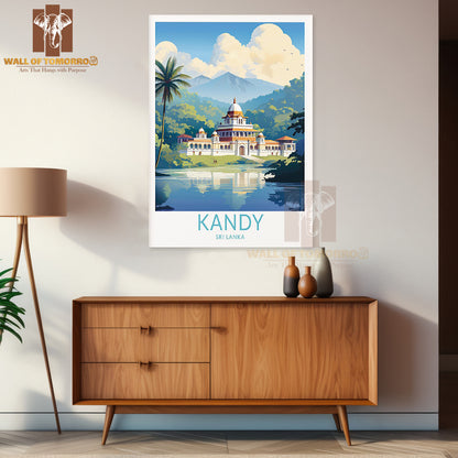 Kandy Sri Lanka Travel High Quality Unframed Poster Print & Waterproof Poster Print Wall Décor