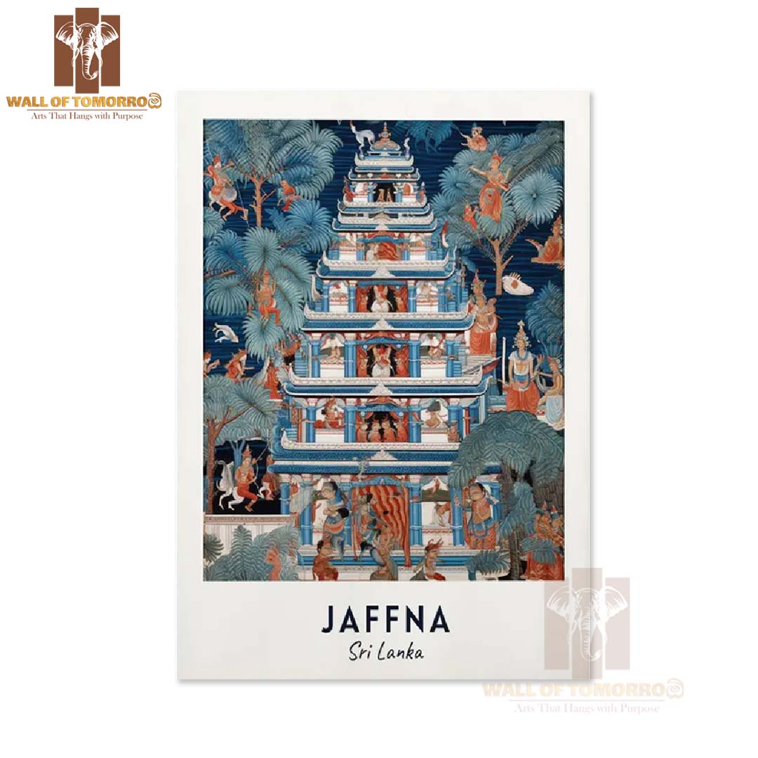 Nallur Kandaswamy Temple Travel, Jaffna, Sri Lanka High Quality Unframed Poster Print & Laminated Poster Print Wall Décor