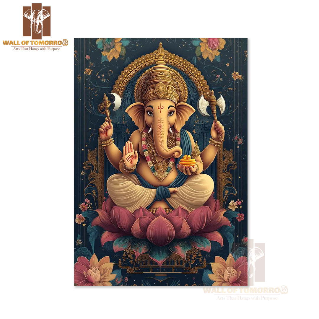 Lord Ganesha Religious High Quality Unframed Poster Print & Waterproof Poster Print Wall Décor in Sri Lanka