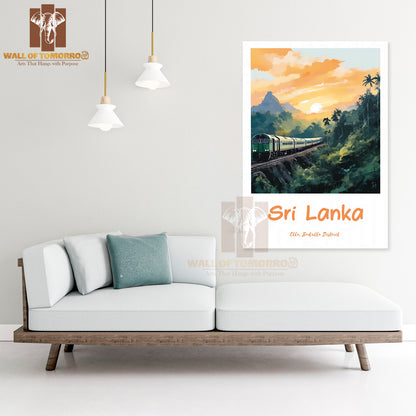 Sri Lanka Traditional Travel, Ella, Badulla District Travel High Quality Unframed Poster Print & Waterproof Poster Print Wall Décor