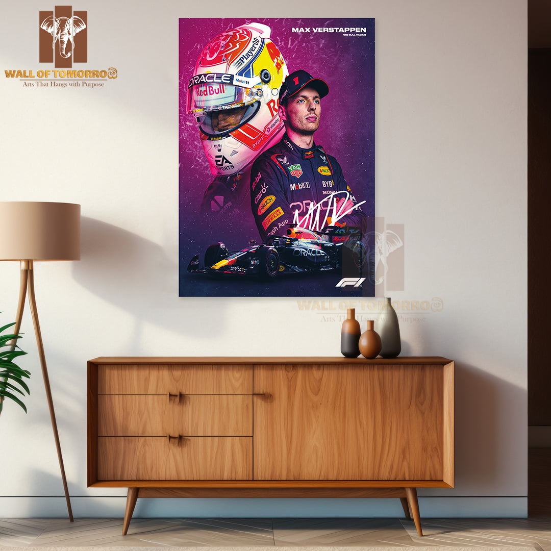 Famous Racer Driving His Formula 1 Sports High Quality Unframed Poster Print & Waterproof Poster Print Wall Décor