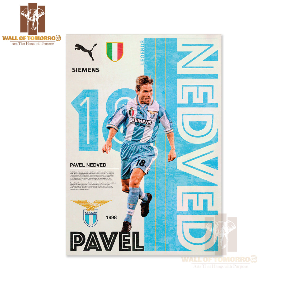 Famous Soccer Player in Blue Sports High Quality Unframed Poster Print & Waterproof Poster Print Wall Décor