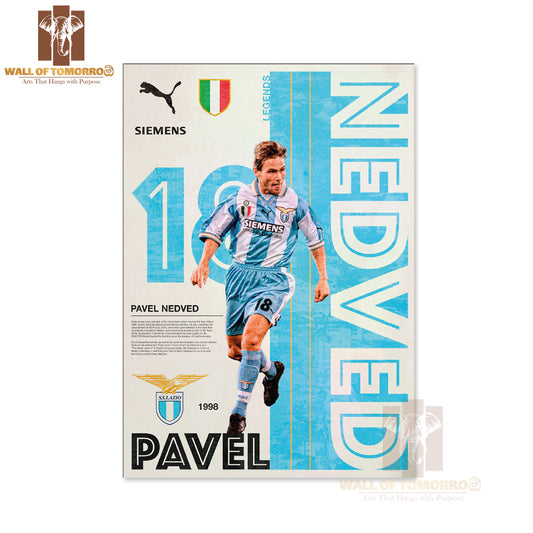 Famous Soccer Player in Blue Sports High Quality Unframed Poster Print & Waterproof Poster Print Wall Décor