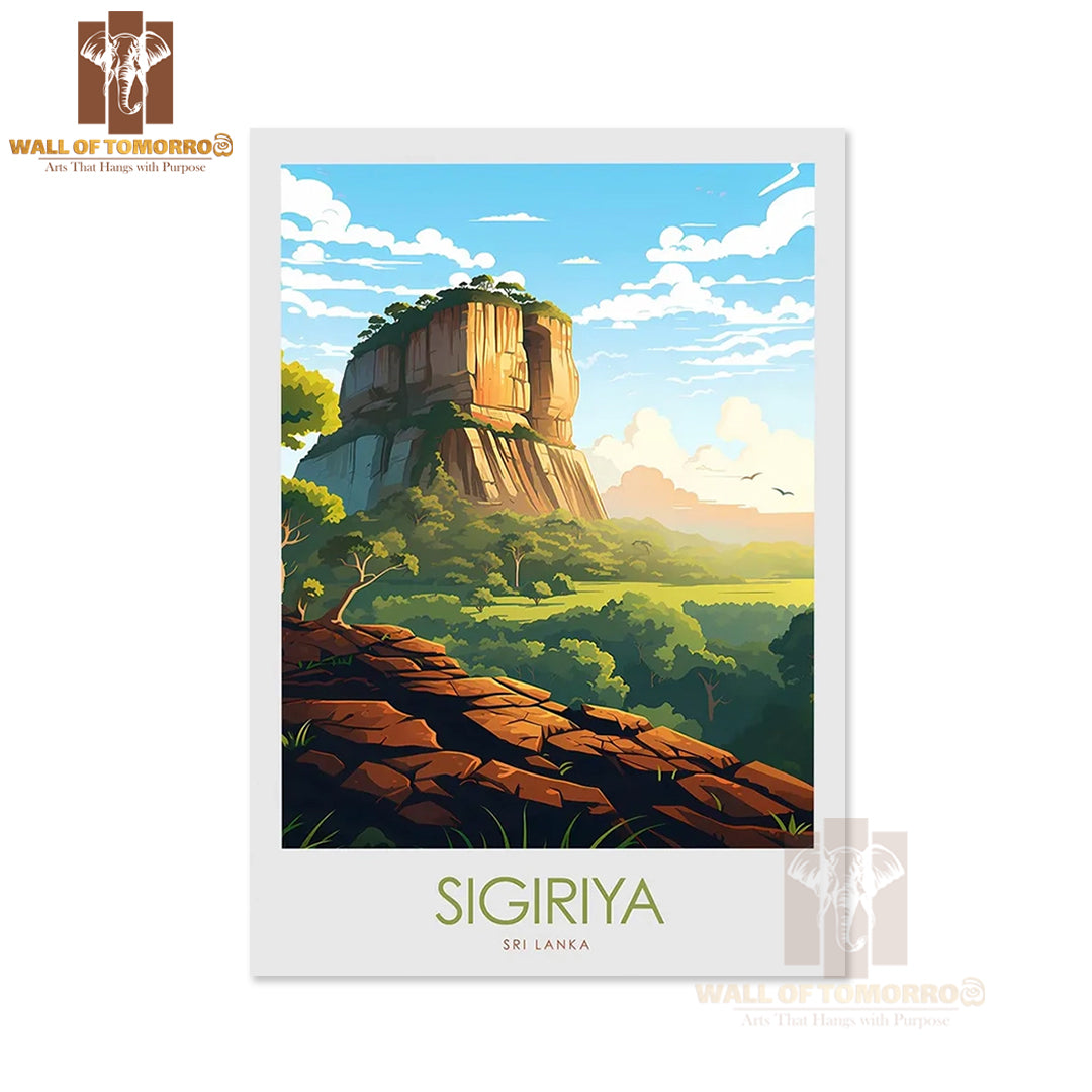 Sigiriya, Sri Lanka Travel High Quality Unframed Poster Print & Waterproof Poster Print Wall Décor