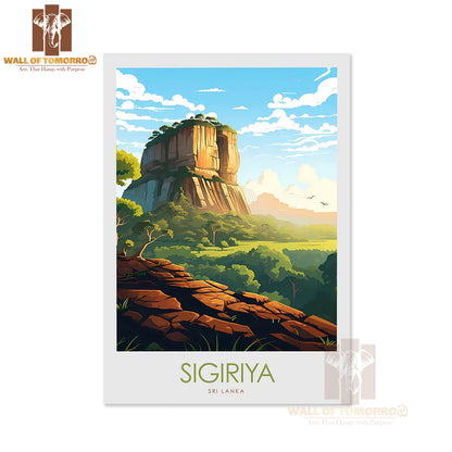 Sigiriya, Sri Lanka Travel High Quality Unframed Poster Print & Waterproof Poster Print Wall Décor