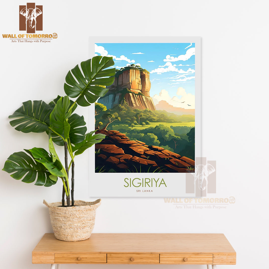 Sigiriya, Sri Lanka Travel High Quality Unframed Poster Print & Waterproof Poster Print Wall Décor