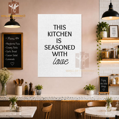 This Kitchen is Seasoned with Love Kitchen & Restaurant High Quality Unframed Poster Print & Waterproof Poster Print Wall Décor in Sri Lanka