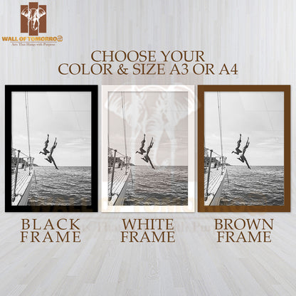 Nautical Bliss High Quality Glass Frame Wall Décor