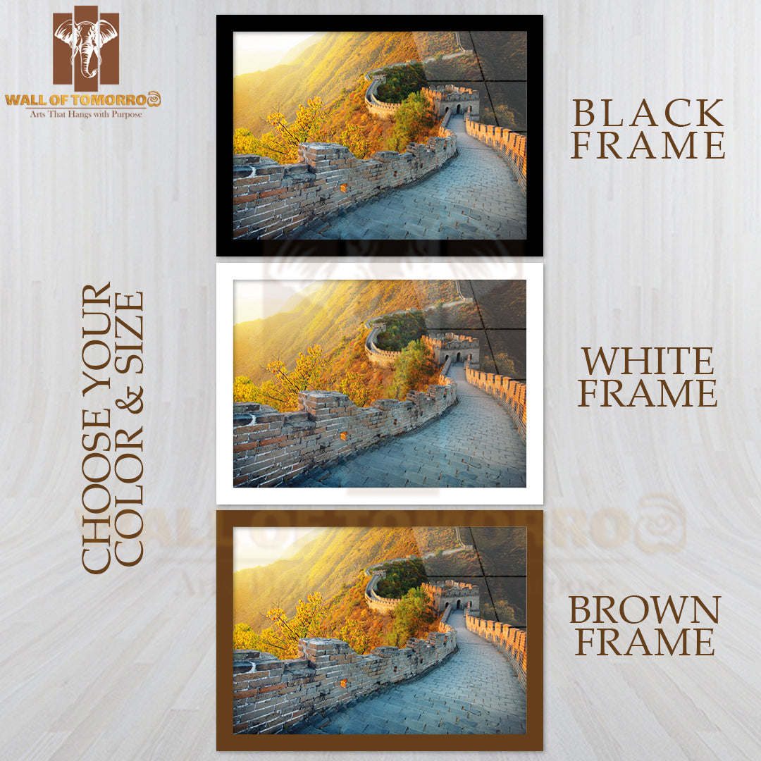 Great Wall of China in Autumn High Quality Unframed Poster Print & Waterproof Poster Print Wall Décor