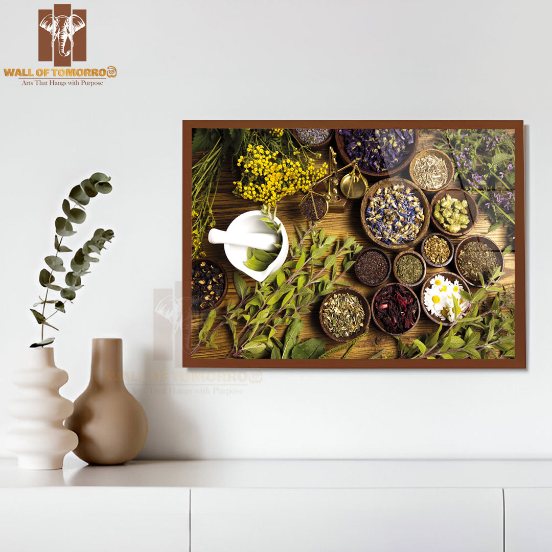 Natural Medicine, Herbs High Quality Unframed Poster Print & Waterproof Poster Print Wall Décor