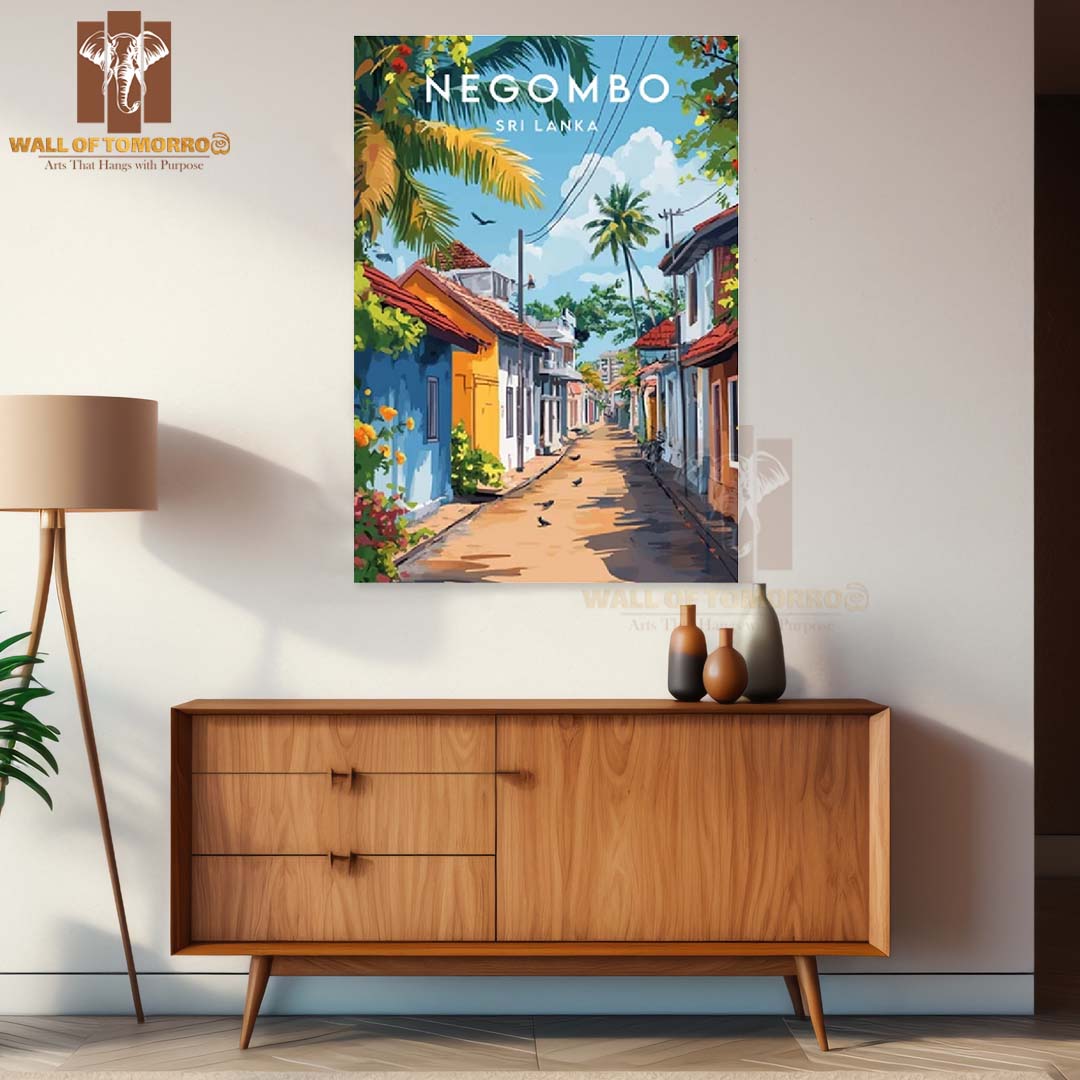 Negombo Travel, Sri Lanka High Quality Unframed Poster Print & Laminated Poster Print Wall Décor