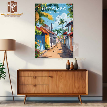 Negombo Travel, Sri Lanka High Quality Unframed Poster Print & Laminated Poster Print Wall Décor