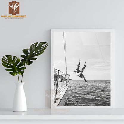 Nautical Bliss High Quality Glass Frame Wall Décor