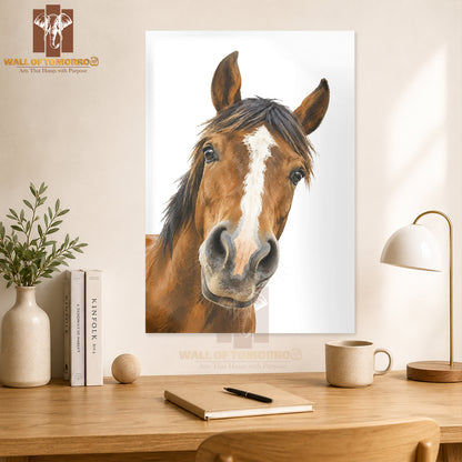 Brown Horse Face Animals High Quality Unframed Poster Print & Laminated Poster Print Wall Décor in Sri Lanka