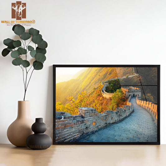 Great Wall of China in Autumn High Quality Unframed Poster Print & Waterproof Poster Print Wall Décor