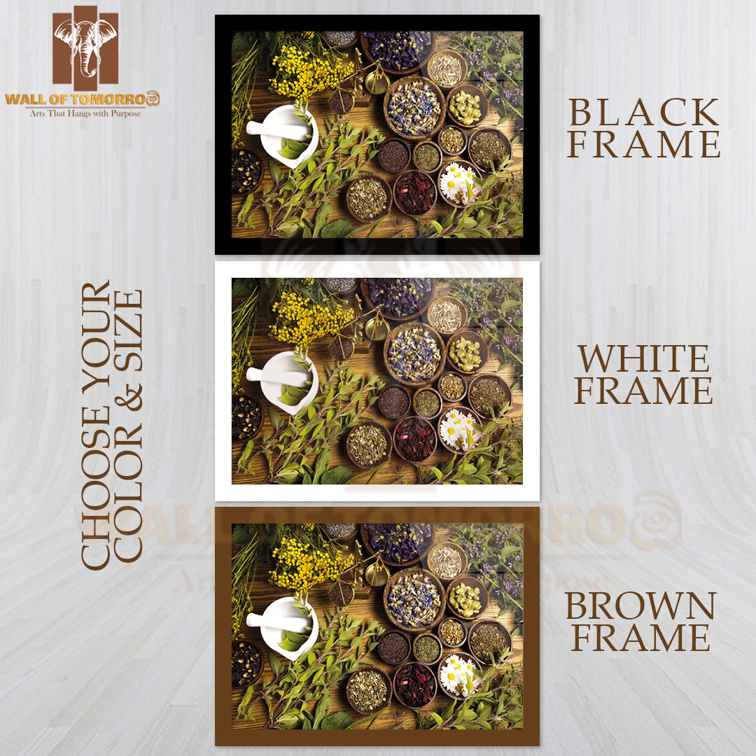Natural Medicine, Herbs High Quality Unframed Poster Print & Waterproof Poster Print Wall Décor