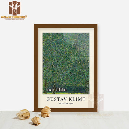 The Park by Gustav Klimt High Quality Glass Frame Wall Décor