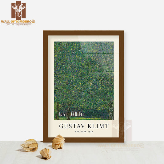 The Park by Gustav Klimt High Quality Glass Frame Wall Décor