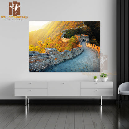 Great Wall of China in Autumn High Quality Unframed Poster Print & Waterproof Poster Print Wall Décor