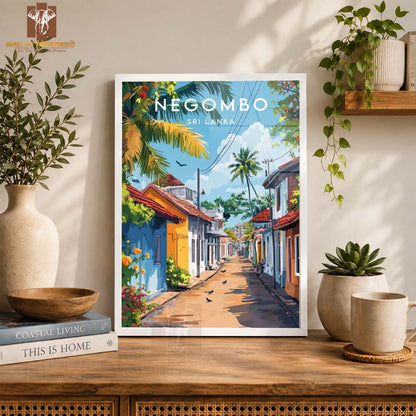 Negombo Travel Sri Lanka High Quality Glass Frame Wall Décor