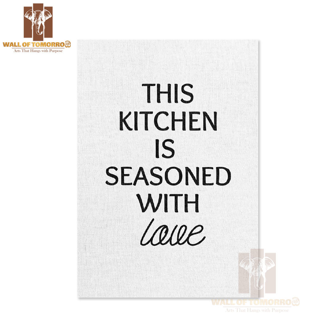 This Kitchen is Seasoned with Love Kitchen & Restaurant High Quality Unframed Poster Print & Waterproof Poster Print Wall Décor in Sri Lanka