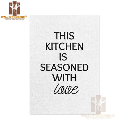 This Kitchen is Seasoned with Love Kitchen & Restaurant High Quality Unframed Poster Print & Waterproof Poster Print Wall Décor in Sri Lanka