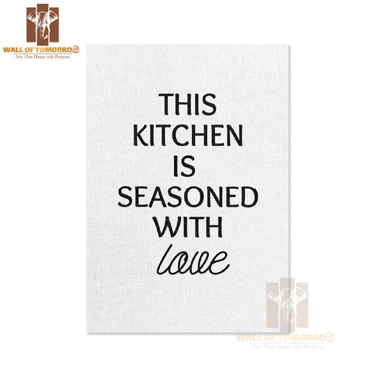 This Kitchen is Seasoned with Love Kitchen & Restaurant High Quality Unframed Poster Print & Waterproof Poster Print Wall Décor in Sri Lanka