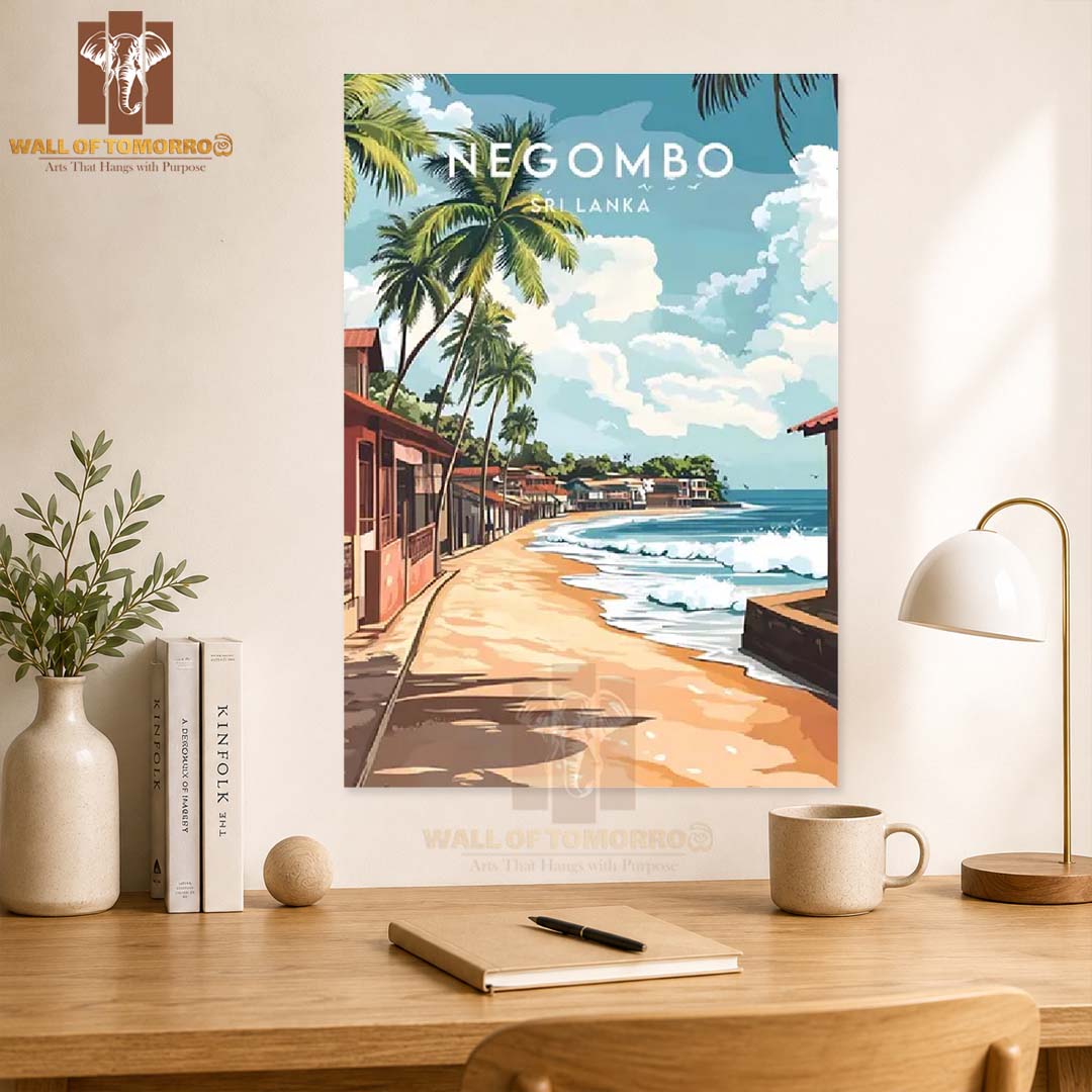 Negombo Travel, Sri Lanka High Quality Unframed Poster Print & Laminated Poster Print Wall Décor