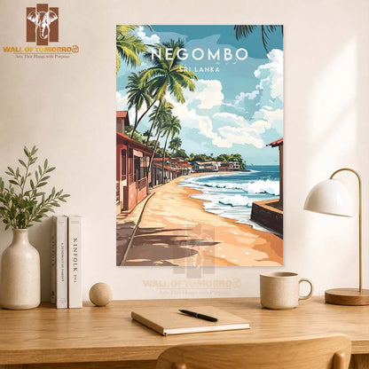 Negombo Travel, Sri Lanka High Quality Unframed Poster Print & Laminated Poster Print Wall Décor