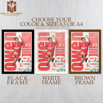 Famous Soccer Player Sports High Quality Glass Frame Wall Décor