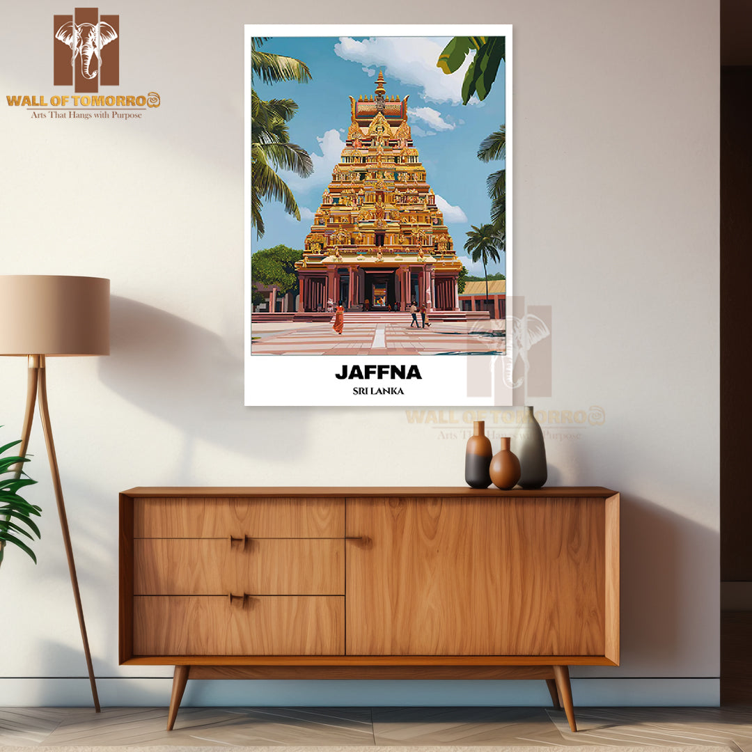 Jaffna, Sri Lanka - Nallur Kandaswamy Temple Travel High Quality Unframed Poster Print & Waterproof Poster Print Wall Décor