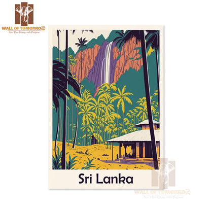 Sri Lanka Retro Travel High Quality Unframed Poster Print & Waterproof Poster Print Wall Décor