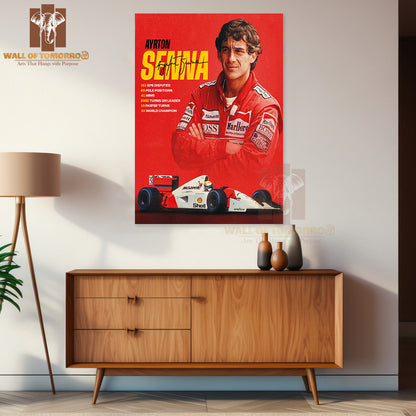 Famous Racer, Iconic Formula 1 Driver Sports High Quality Unframed Poster Print & Waterproof Poster Print Wall Décor