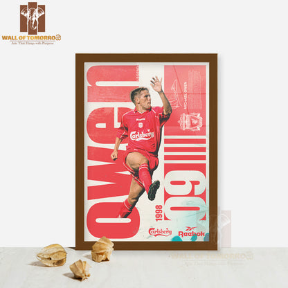 Famous Soccer Player Sports High Quality Glass Frame Wall Décor