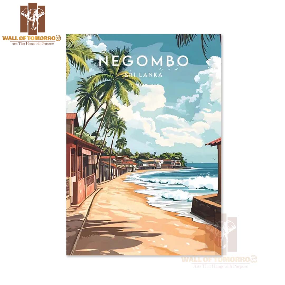 Negombo Travel, Sri Lanka High Quality Unframed Poster Print & Laminated Poster Print Wall Décor