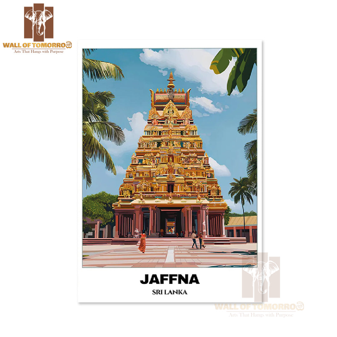 Jaffna, Sri Lanka - Nallur Kandaswamy Temple Travel High Quality Unframed Poster Print & Waterproof Poster Print Wall Décor