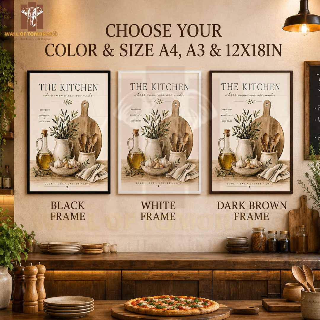 The Kitchen & Restaurant High Quality Glass Frame Wall Décors in Sri Lanka