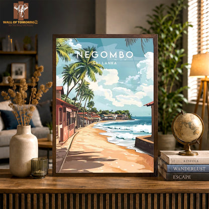 Negombo Travel Sri Lanka High Quality Glass Frame Wall Décor