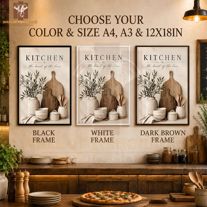 The Heart of The Home Kitchen & Restaurant High Quality Glass Frame Wall Décors in Sri Lanka