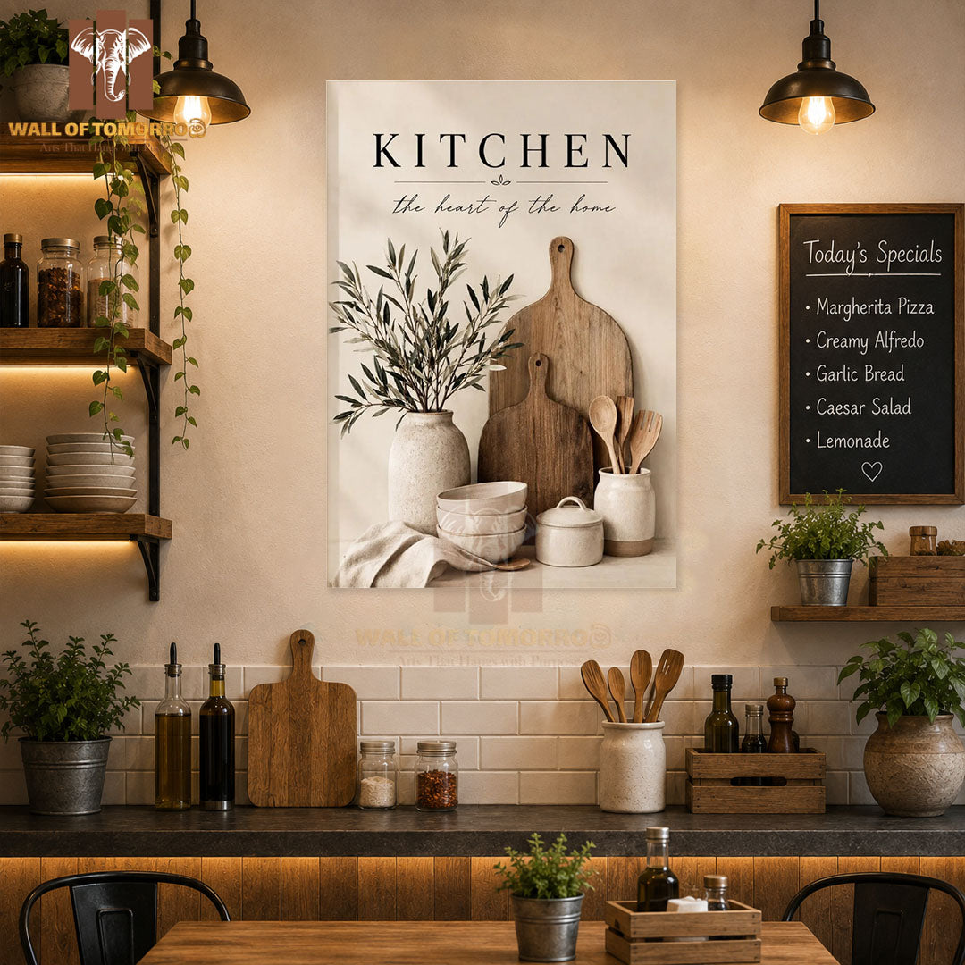 The Heart of The Home Kitchen & Restaurant High Quality Unframed Poster Print & Waterproof Poster Print Wall Décor in Sri Lanka